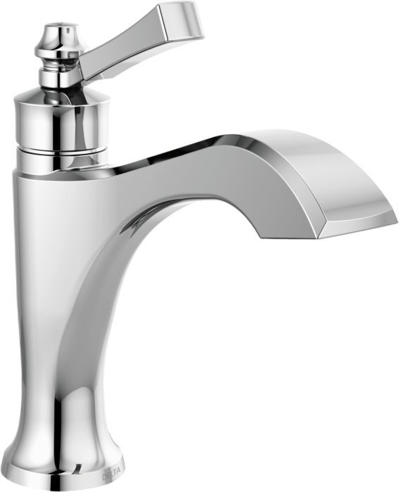 Delta Dorval® Chrome Single Handle Bathroom Faucet with Drain-0