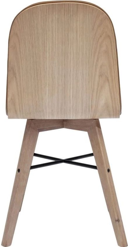 Moe's Home Collection Napoli 2-Piece Tan Leather Dining Chair Set-3