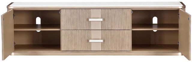 Michael Amini® West Kensington Sea Salt Caramel Media Cabinet-3