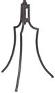 A & B Home Fret Brown Tripod Bistro Table with Black Base-1