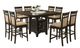 Coaster® Gabriel 9-Piece Brown Square Counter Height Dining Set-0