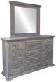 International Furniture Direct Terra Gray 4-Piece Weathered Gray Eastern King Bedroom Set-1