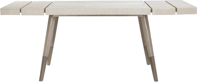 Magnussen Home® Lenox Acadia White/Bronze Glass/Warm Silver Rectangular Dining Table-3