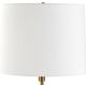 Uttermost® Caronia Ivory Buffet Lamp with Antique Brass Accent-3