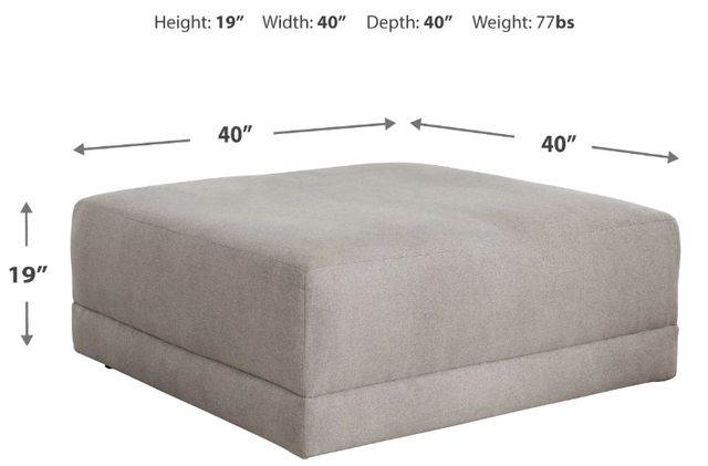 Benchcraft® Katany Shadow Oversized Accent Ottoman-3