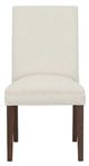 Fairfield® Customizable Entree Dining Straight Short Back Armless Stack Side Chair with Tobacco Legs-1