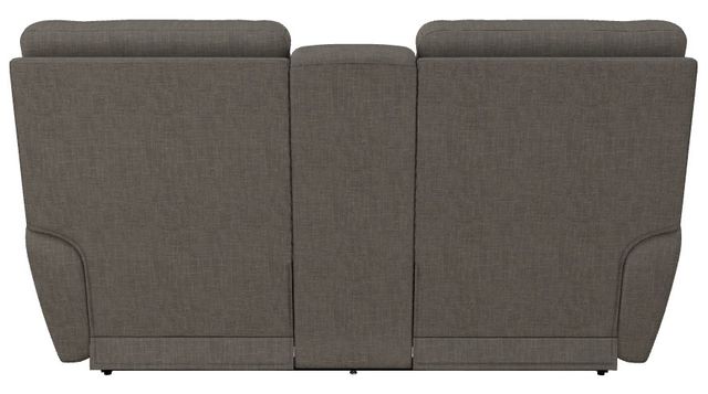 La-Z-Boy® Ava Truffle Power Reclining Loveseat with Console and Headrest-3