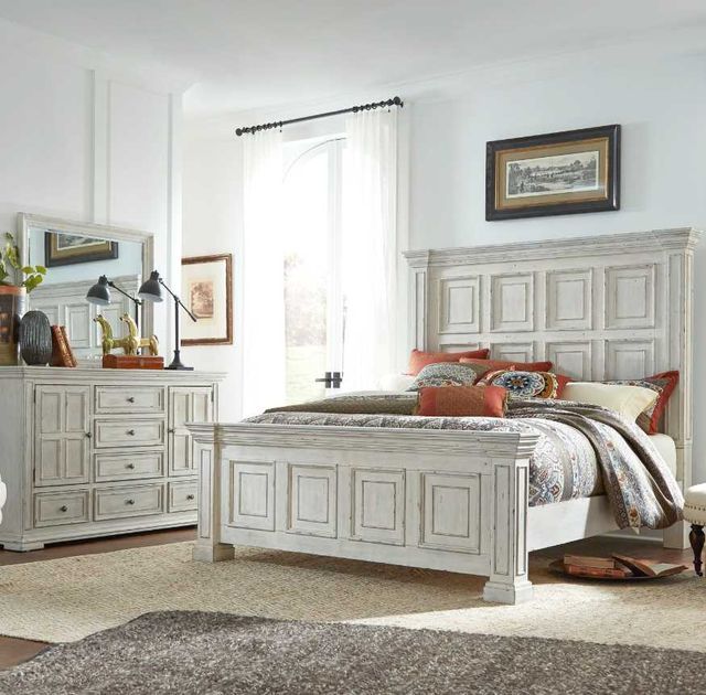 Liberty Furniture Big Valley 3-Piece Whitestone Queen Bedroom Set-1