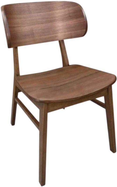 Winners Only® Uptown Medium Walnut Barrel Back Dining Side Chair-4