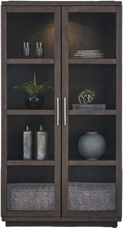 Liberty Furniture Cascade Falls Satin Espresso Display Cabinet