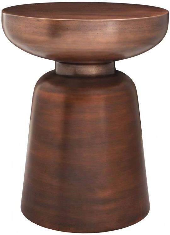 Moe's Home Collection Arthur Antique Copper Accent Table-0