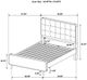 Coaster® Robyn 4-Piece Dark Gray/Dark Walnut Full Bedroom Set-5