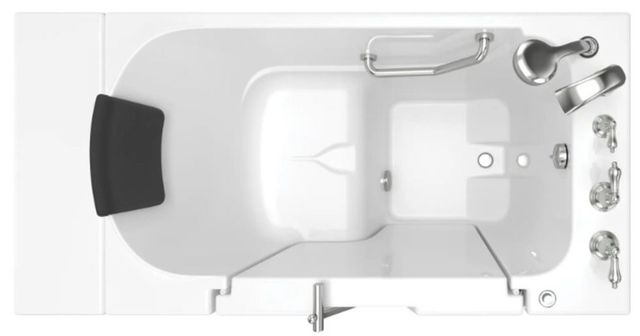 American Standard Gelcoat White 30” x 52” Walk-in Tub with Soaker System - Right-Hand Drain with Faucet-1