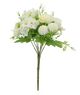 A & B Home Cream Faux Hydrangea Pom Pom-2