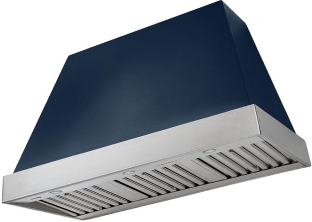 AGA Euclid 48" Indigo Wall Mounted Range Hood  with Brushed Nickel Trim-0
