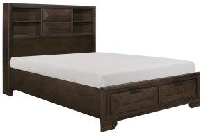 Mazin Furniture Chesky Warm Espresso Eastern King Bed-1