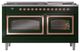 Ilve® Nostalgie II Noblesse 60'' Emerald Green Pro Style Dual Fuel Range with Copper Trim-1