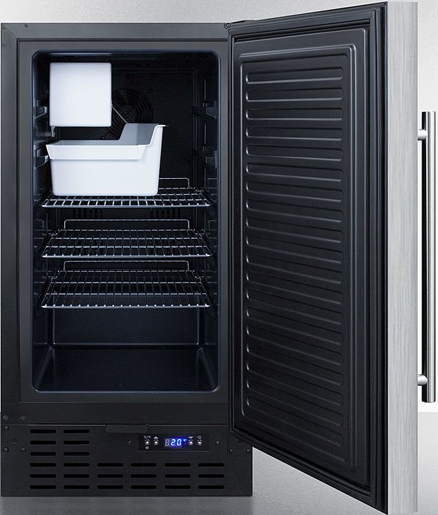 Summit® 2.7 Cu. Ft. Stainless Steel Drain-Free Icemaker-1