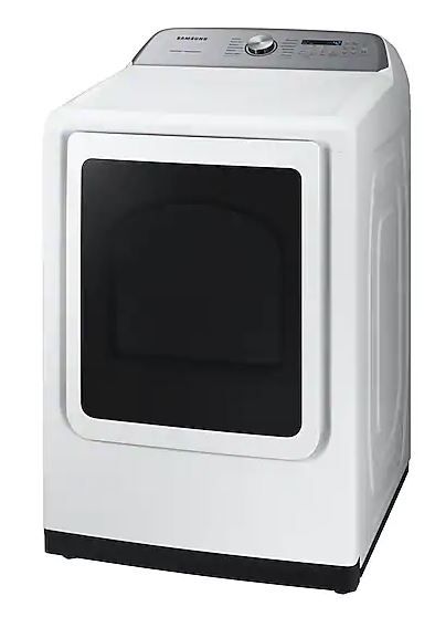 Samsung 7.4 Cu. Ft. White Front Load Gas Dryer-1