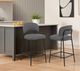 New Classic® Home Furnishings Blythe Black/Gray Counter Stool-1