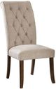 Furniture of America® Sania III 2-Piece Beige/Rustic Oak Dining Side Chair Set-0