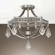 Uttermost Tamworth Modern Silver Semi Flush Mount Light-4