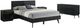 Armen Living Petra 4-Piece Black Queen Platform Bedroom Set-0