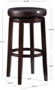Linon Maya Brown Bar Stool-2