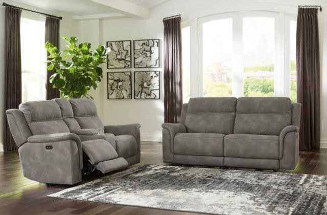 Signature Design by Ashley® Next-Gen 2-Piece Slate Power Reclining Living Room Set-3