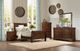 Mazin Furniture Mayville Brown Cherry Twin Sleigh Bed-1