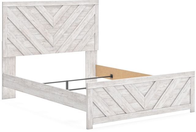 Signature Design by Ashley® Cayboni Whitewash King Panel Bed-1