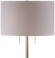Crestview Collection Hayden Gray/Stainless Steel/White Floor Lamp-2