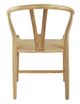 A & B Home 2-Piece Natural Wishbone Chairs Set-3