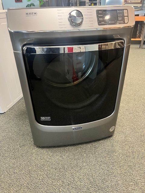 Maytag® 7.3 Cu. Ft. Metallic Slate Front Load Electric Dryer-0