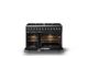 Viking® 5 Series 48" Onyx Pro Style Dual Fuel (NG) Range with Polished Chrome Trim-1
