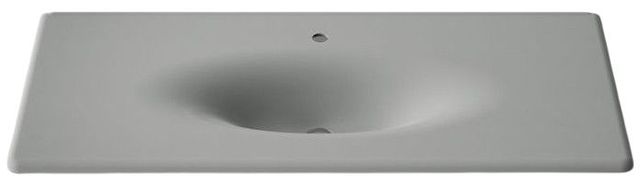 Kohler Iron/Impressions® Basalt 49" Enameled Cast Iron Vanity Top with Integrated Oval Sink-3