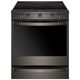 Whirlpool® 30" Black Stainless Slide In Electric Range-0