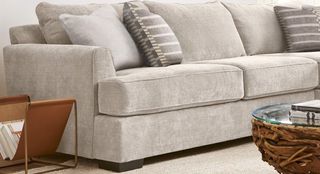 Michael Nicholas Designs Dahlia Coconut Parchment Left-Arm Facing Sofa