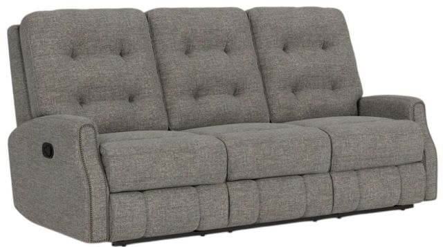 Flexsteel® Customizable Devon Fabric Manual Reclining Sofa-1