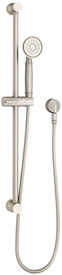 American Standard Universal Brushed Nickel Single Function Slide Bar Kit-0