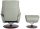BarcaLounger© Alicia Capri Gray Pedestal Recliner and Ottoman-1