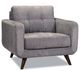 Mazin Furniture Morrison Grey Upholstered Accent Chair-0
