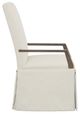 Fairfield® Customizable Entree Dining Straight Tall Back Skirted Arm Chair-2