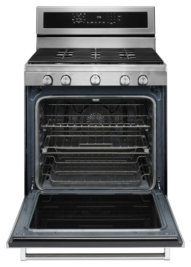 KitchenAid® 30" Free Standing Gas Range-Stainless Steel-1