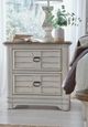 American Woodcrafters Meadowbrook Sand/Whitewash 2-Drawer Nightstand-1
