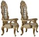 ACME Furniture Cabriole 2-Piece Gold Arm Chair Set-0