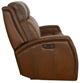 Flexsteel® Mustang Rust Power Reclining Sofa with Power Headrests-3
