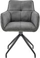 Armen Living Noah 2-Piece Charcoal Dining Chairs-1