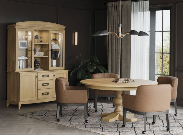 Mavin Customizable Walker Dining Arm Chair-1