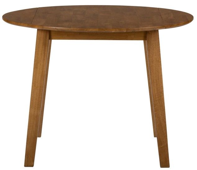 Jofran Inc. Simplicity Honey Round Drop Leaf Table-2
